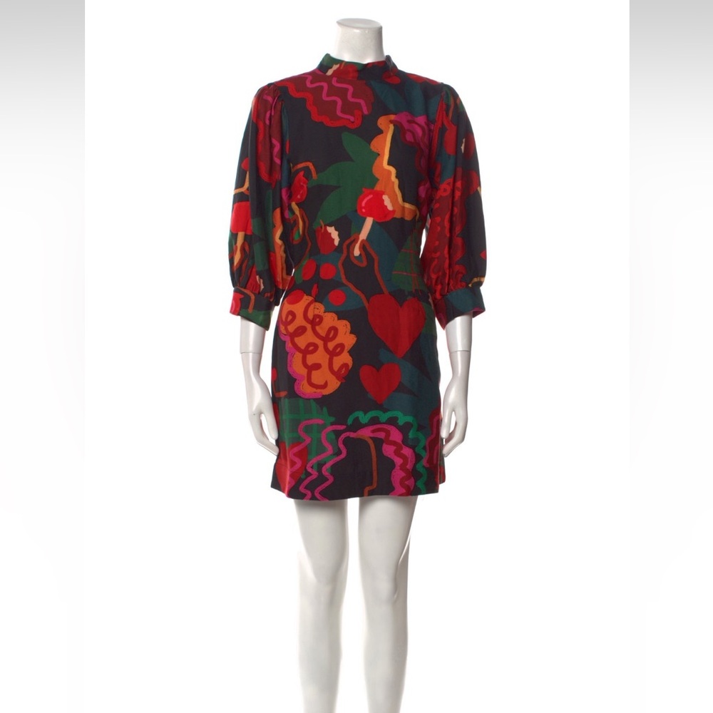 NWT - Farm Rio Lovers Apple Mini Dress - Size Medium